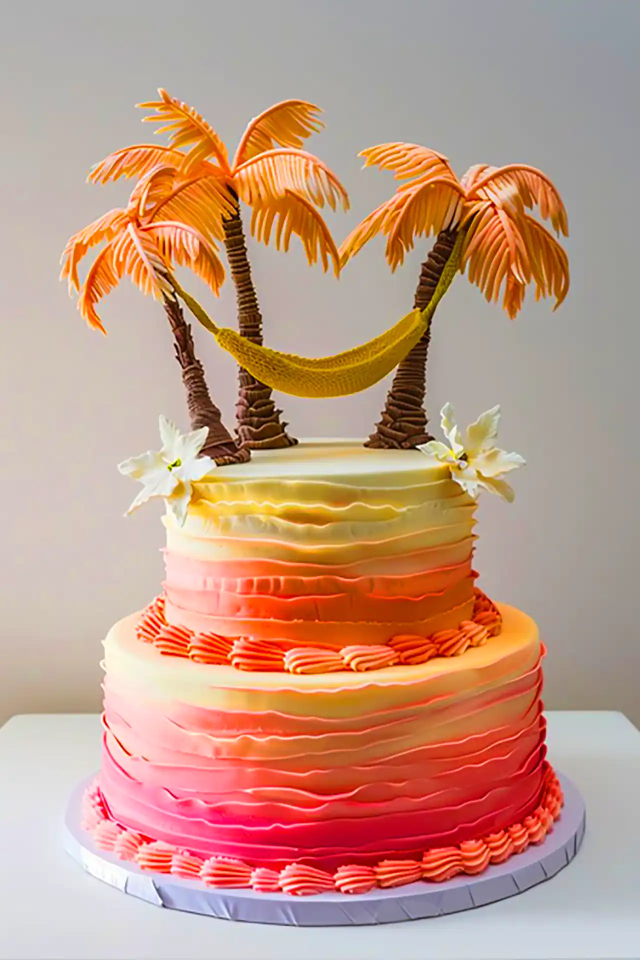 مدل کیک تم ساحل و دریا