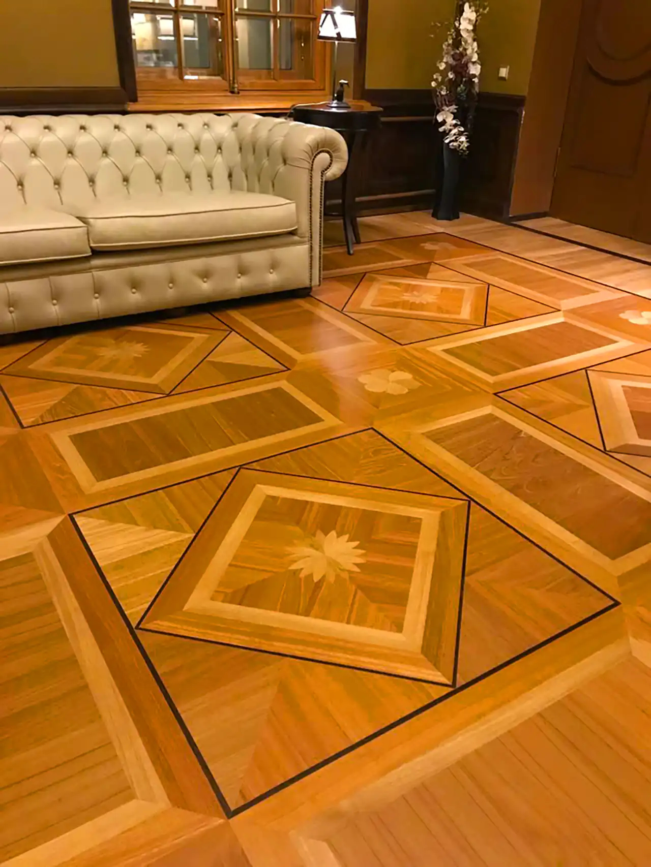 طرح پارکت برای پذیرایی