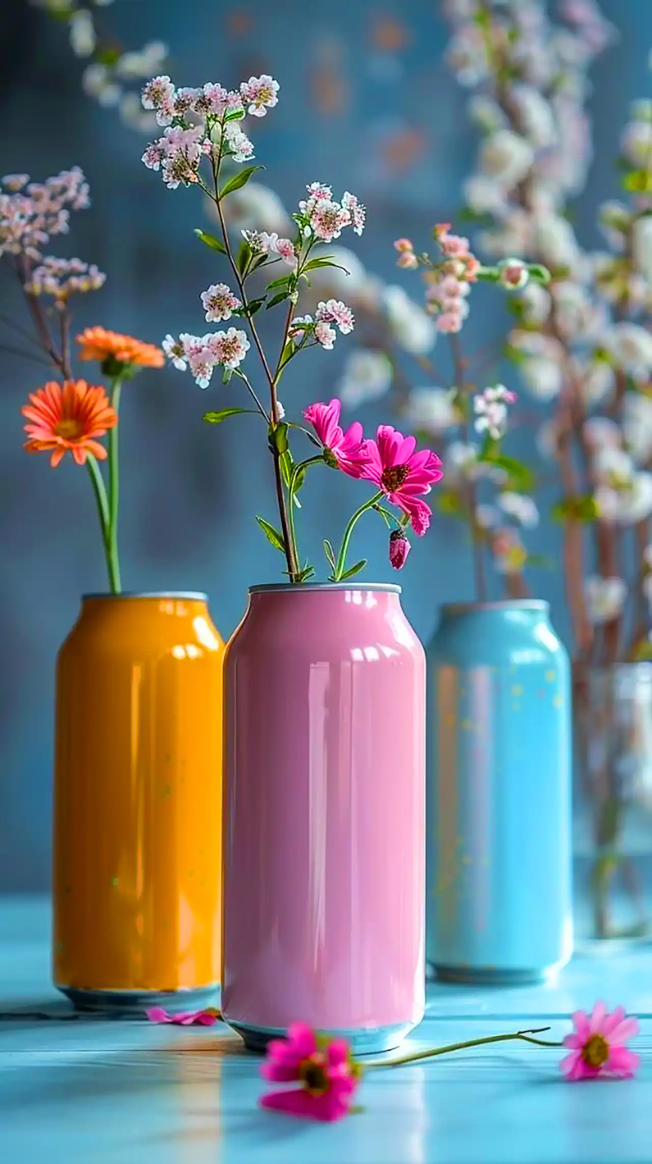   گلدان‌های دکوری زیبا و رنگارنگ 