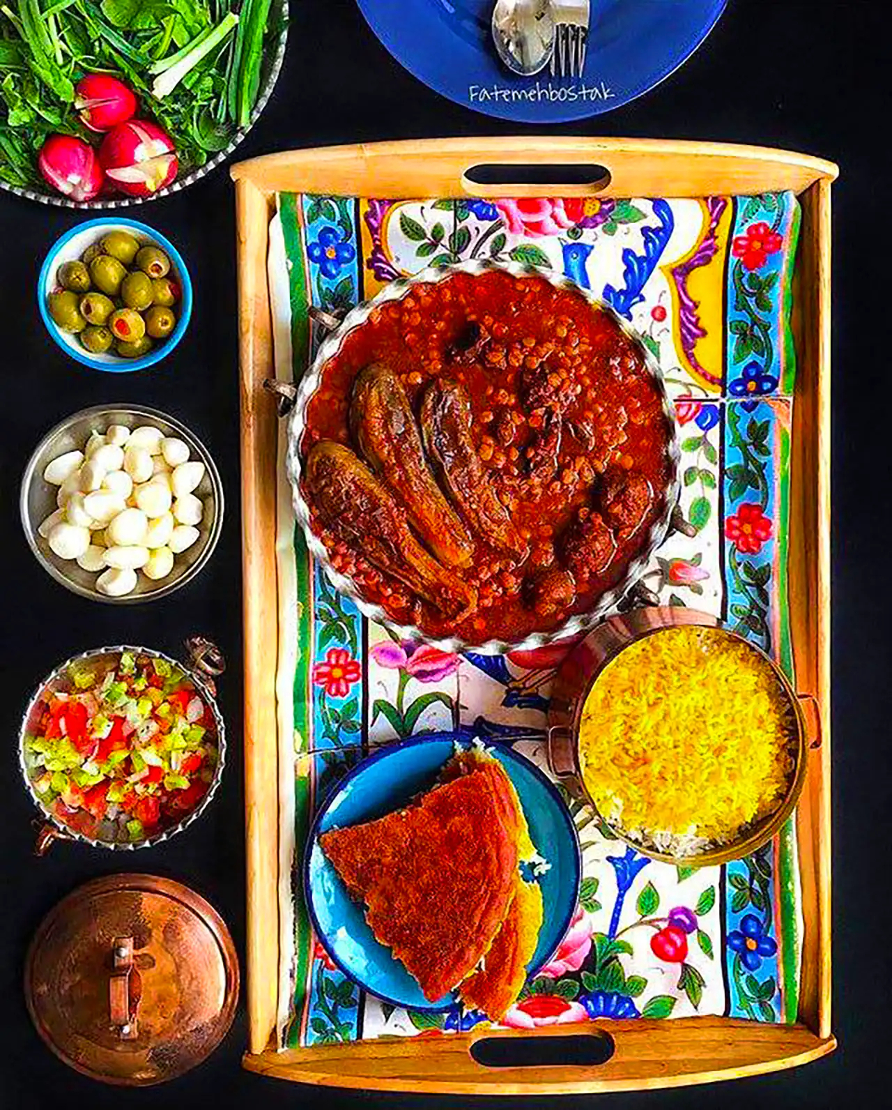 ایده سرو خورشت بادمجان