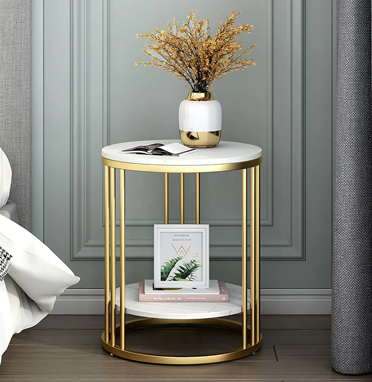 میز سنگی با پایه سنگی