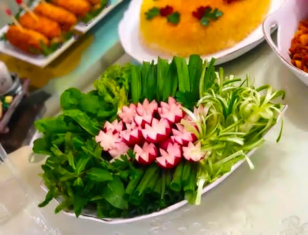تزیین سبزی خوردن