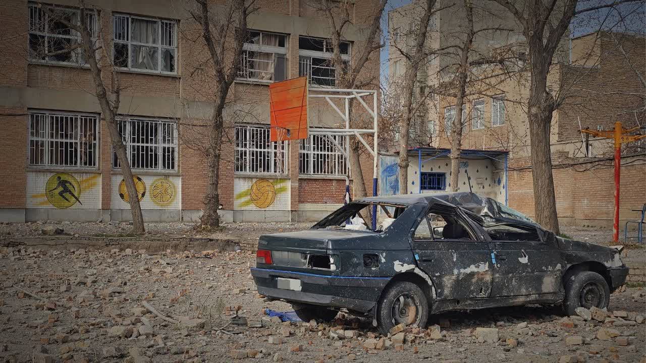 تخریب کامل مدرسه دخترانه عصمت ارومیه در حمله موشکی اسرائیل