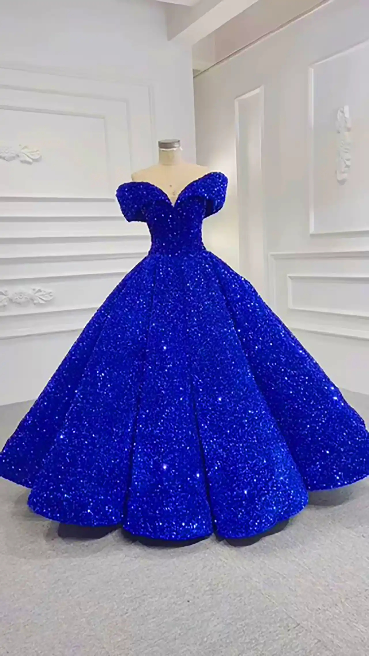 پیراهن حنابندون آبی کاربنی 