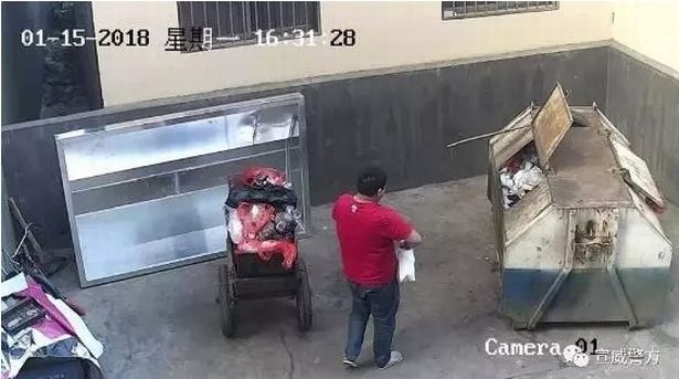 رهایی نوزاد در سطل زباله