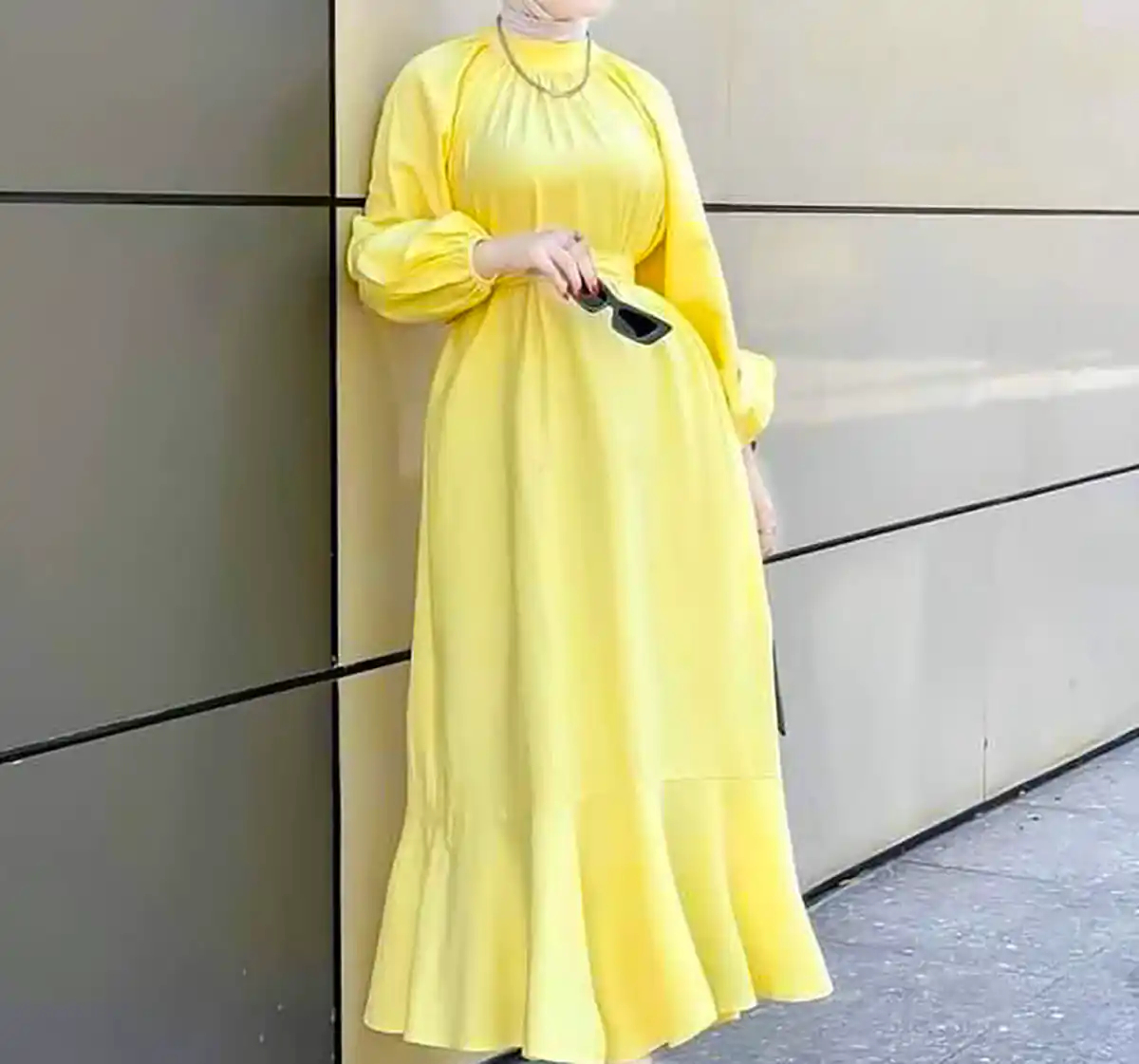 پیراهن بلند پله ای رنگی