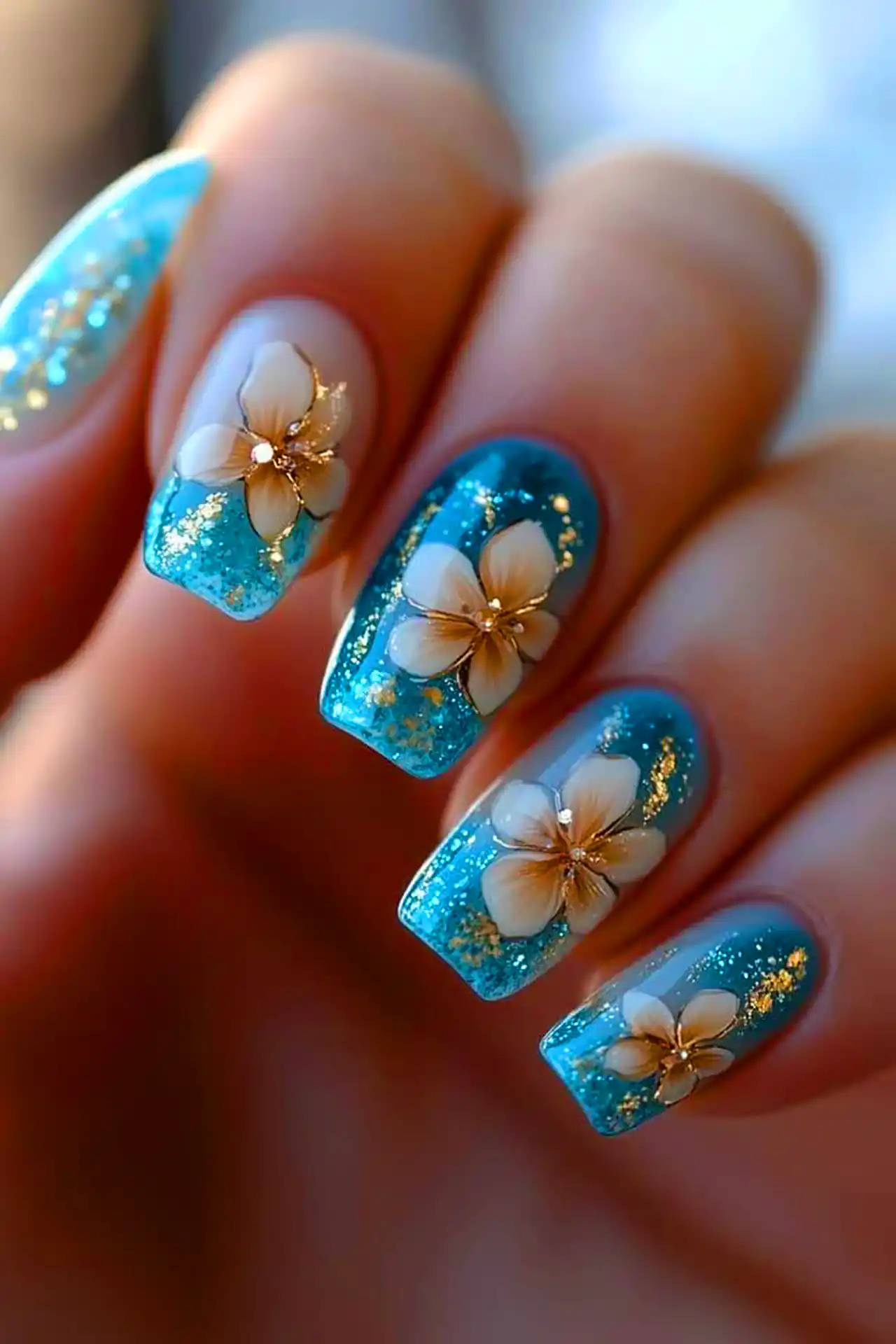 طرح ناخن گلگلی زیبا