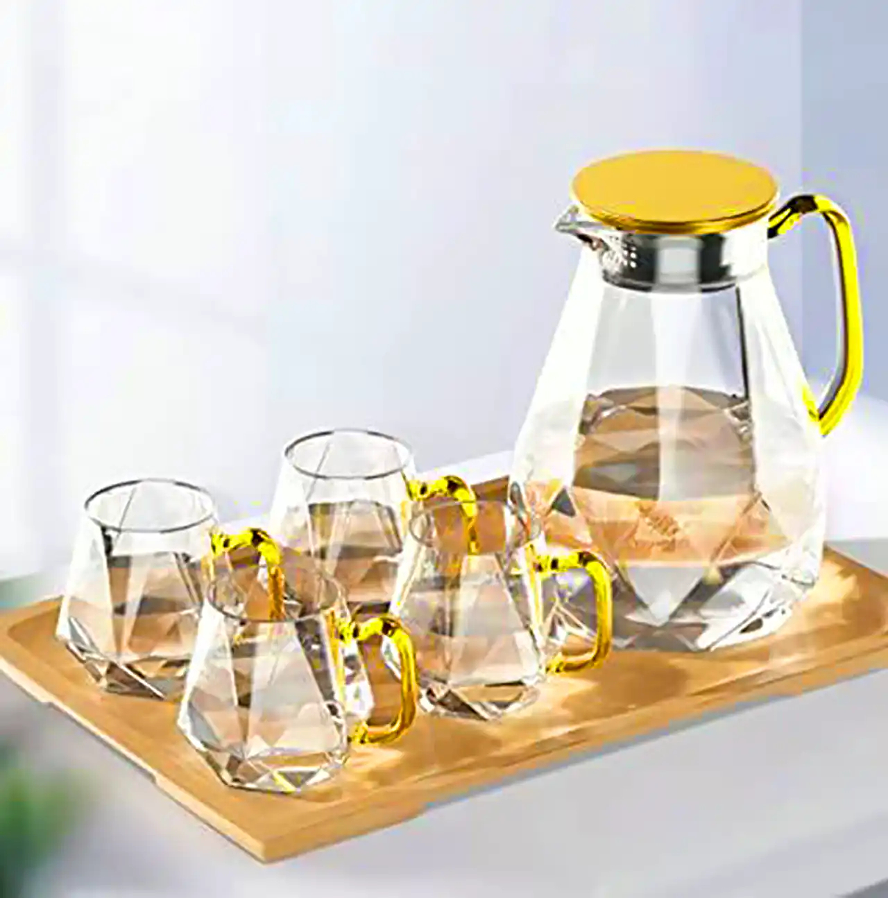 ست پارچ و لیوان کریستال