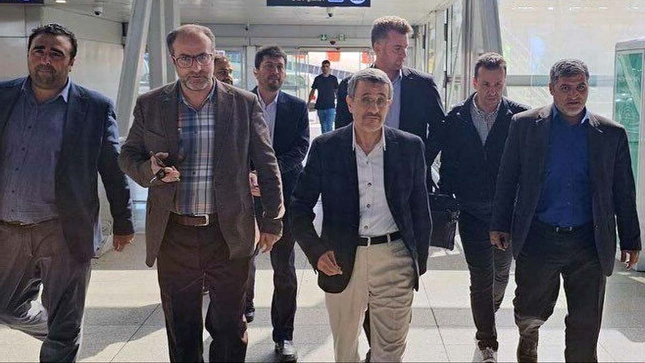 محمود احمدی‌نژاد رییس جمهور اسبق ایران در حال سفر به گواتمالا