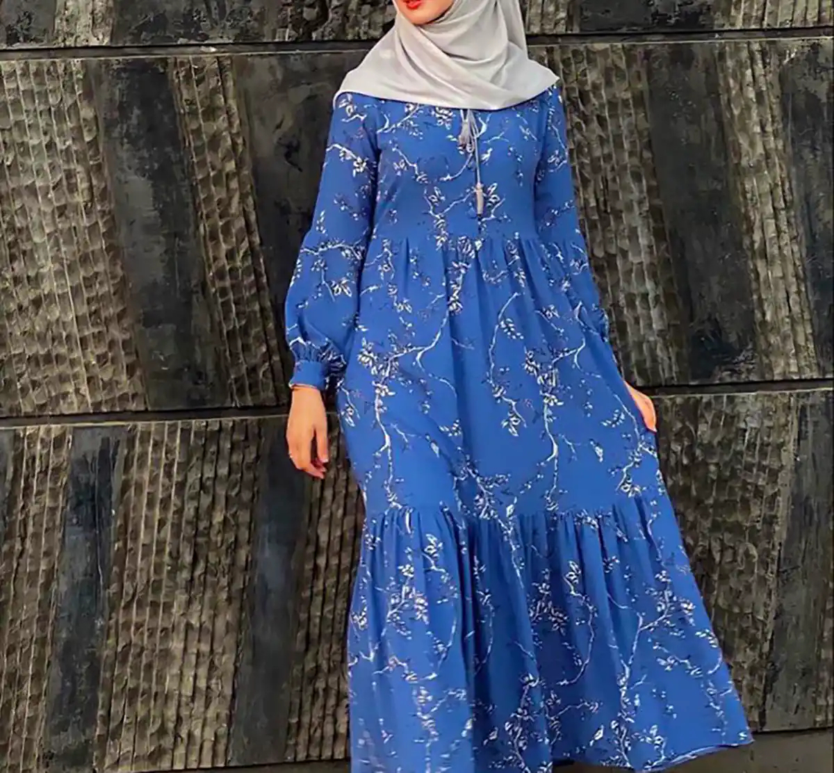 پیراهن بلند آبرنگی زنانه