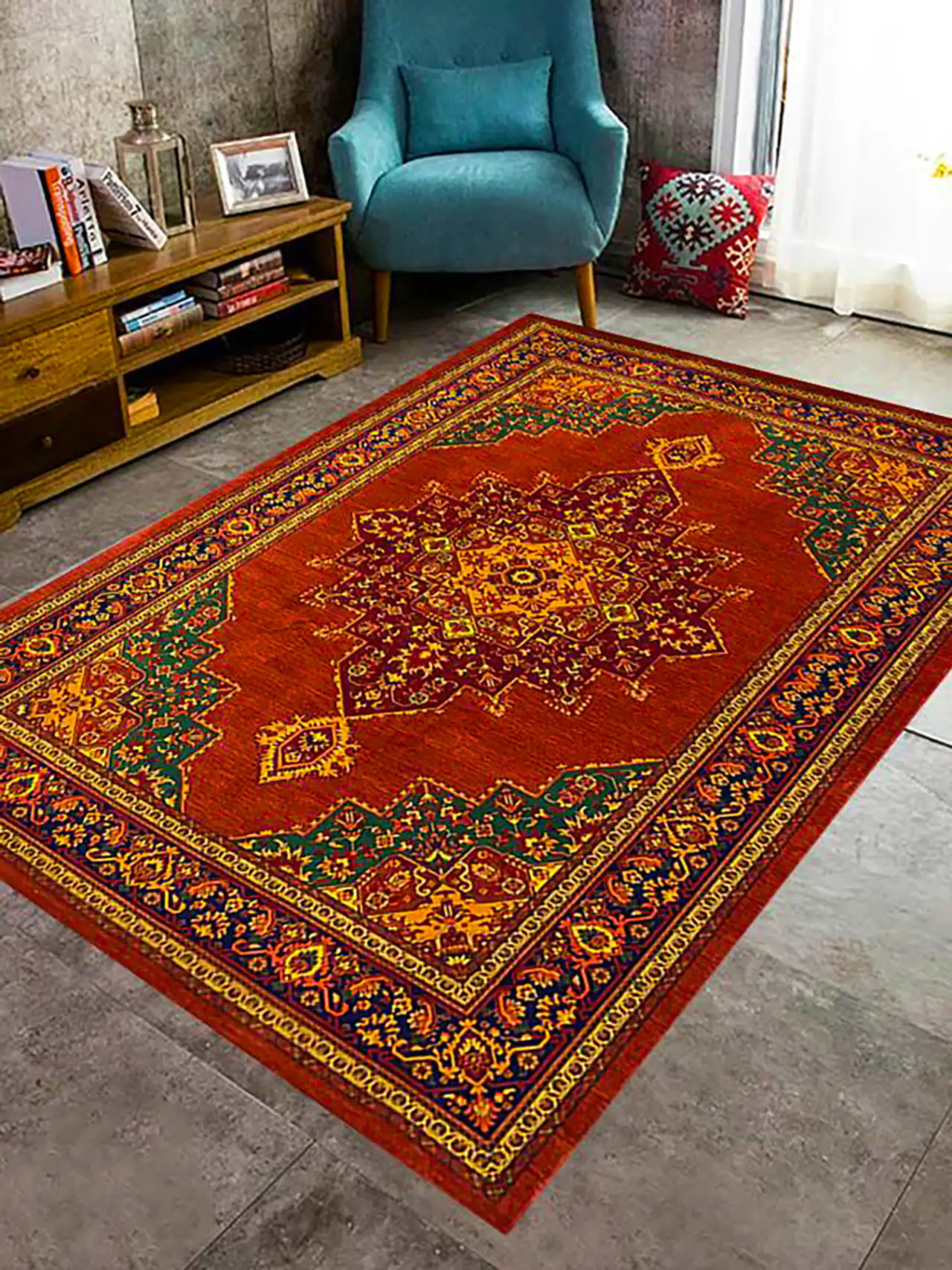 فرش ماشینی خوش رنگ