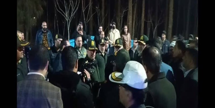 سردار رادان در محل حادثه تروریستی کرمان