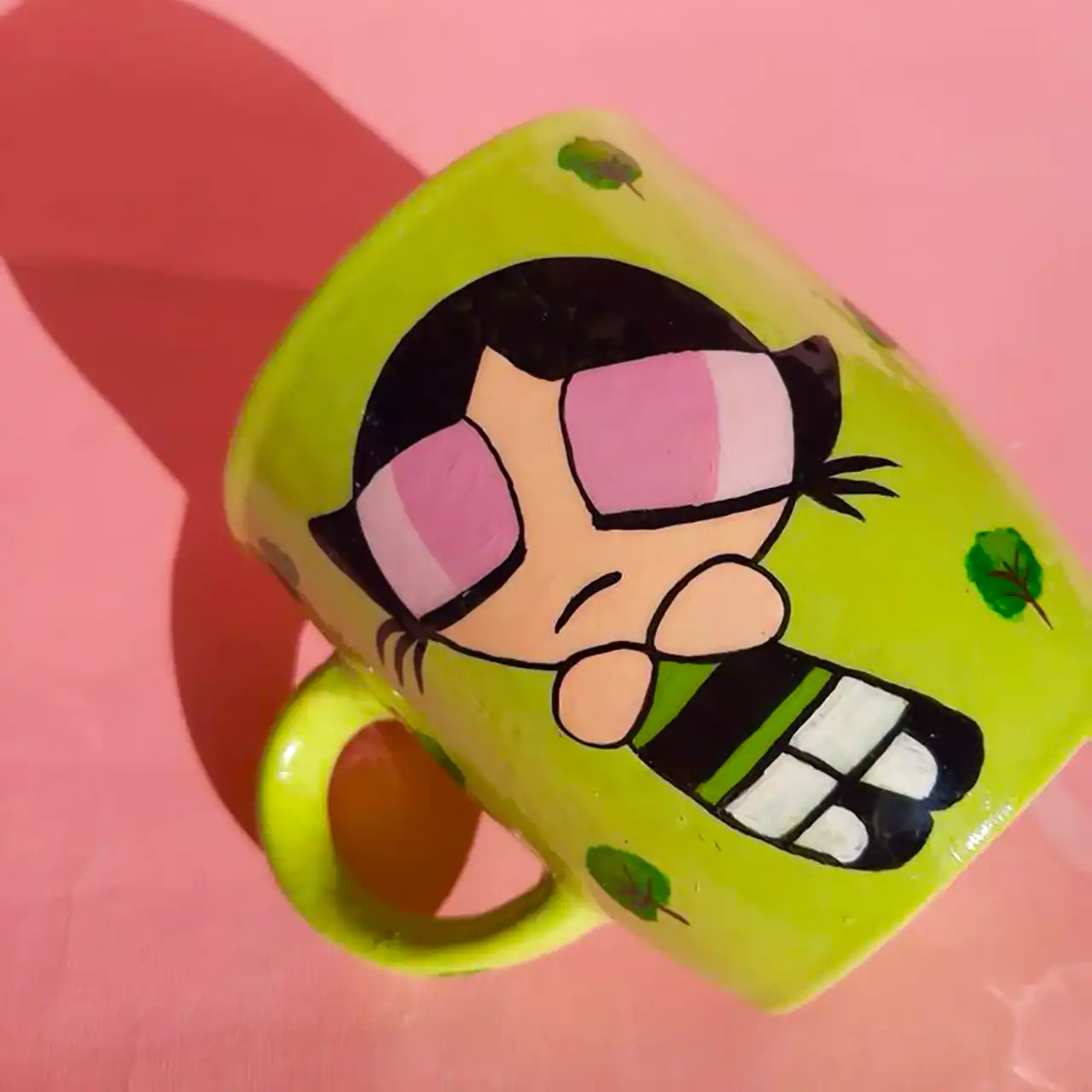 ماگ سرامیکی سبز شیک