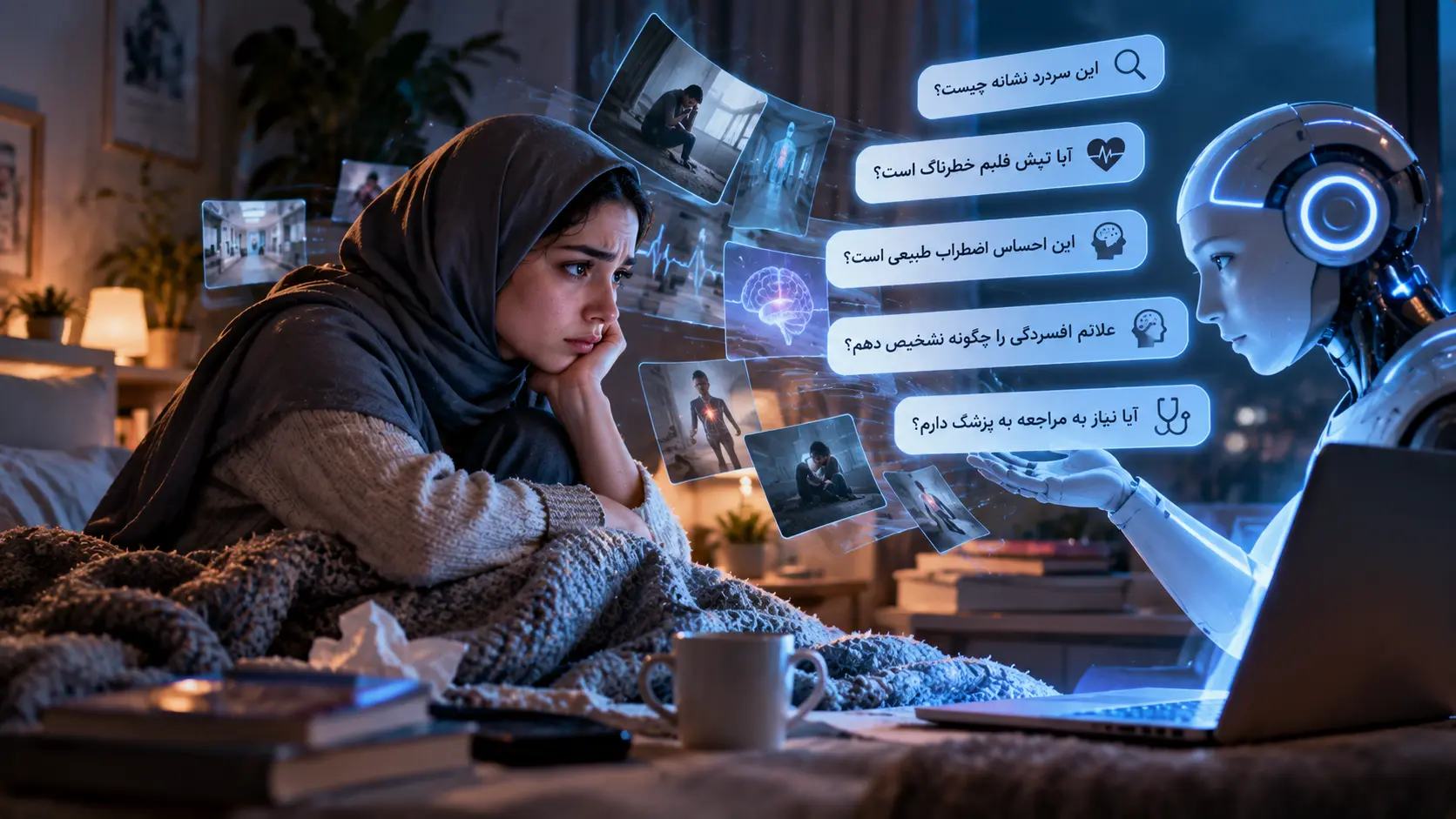 جوان هایی که برای پاسخ های سلامت سراغ هوش مصنوعی می روند1