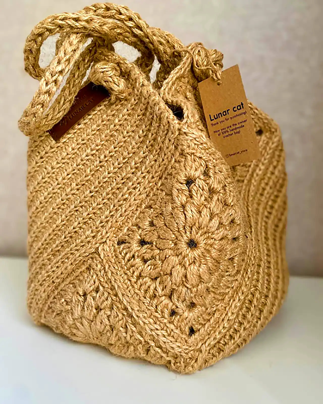 کیف بافتنی شیک نسکافه ای