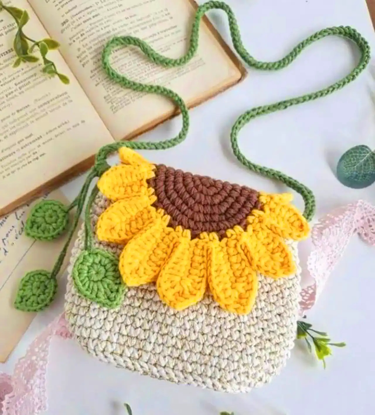 کیف قلاب بافی دخترانه