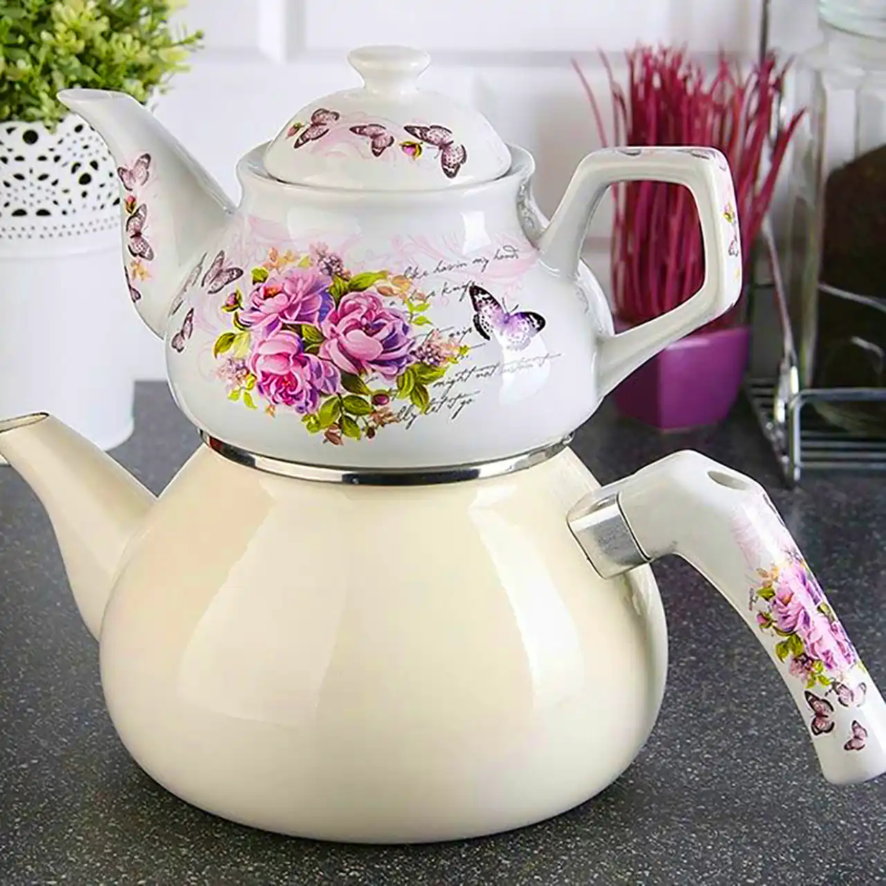 قوری و کتری فانتزی زیبا 