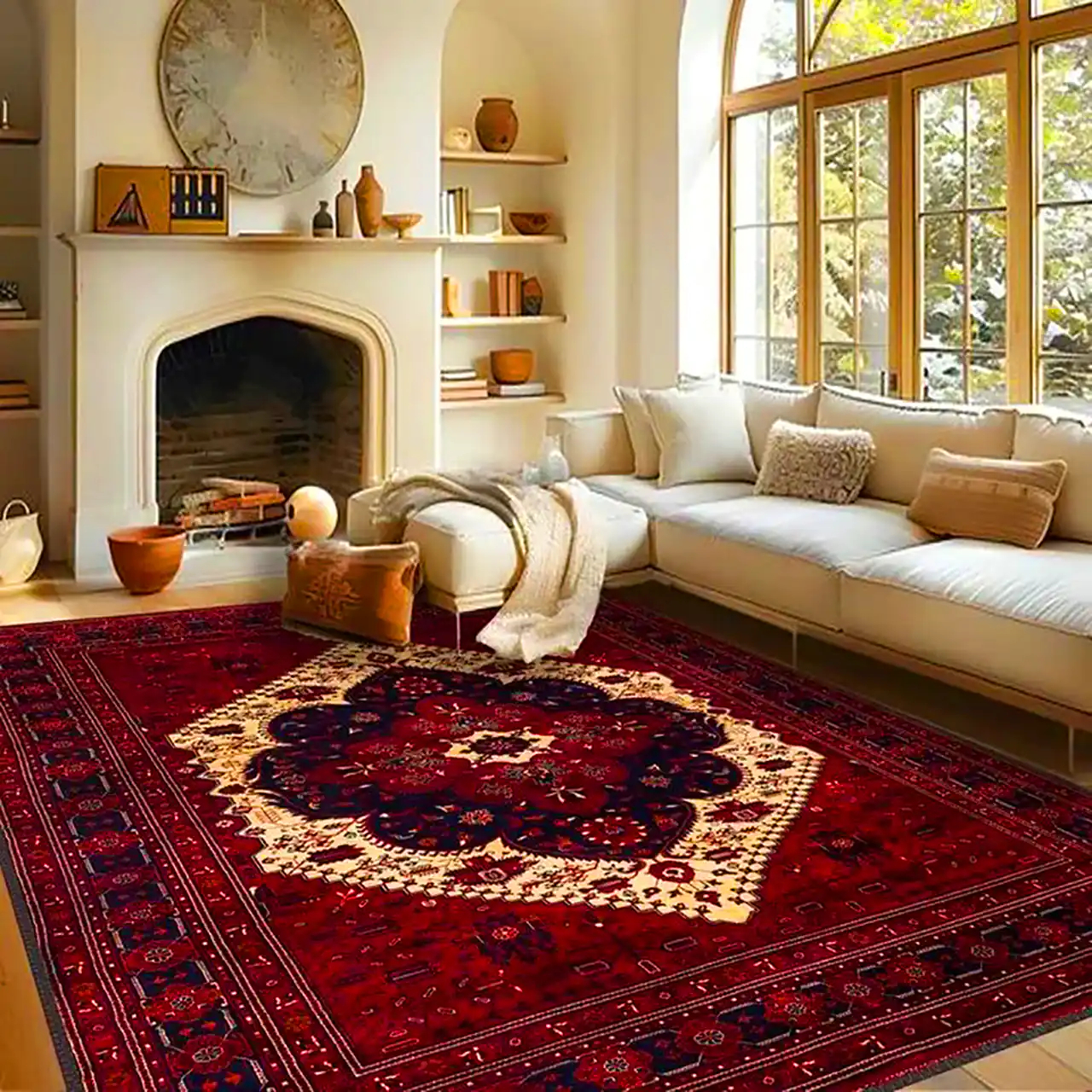 دیزاین خونه با فرش لاکی 