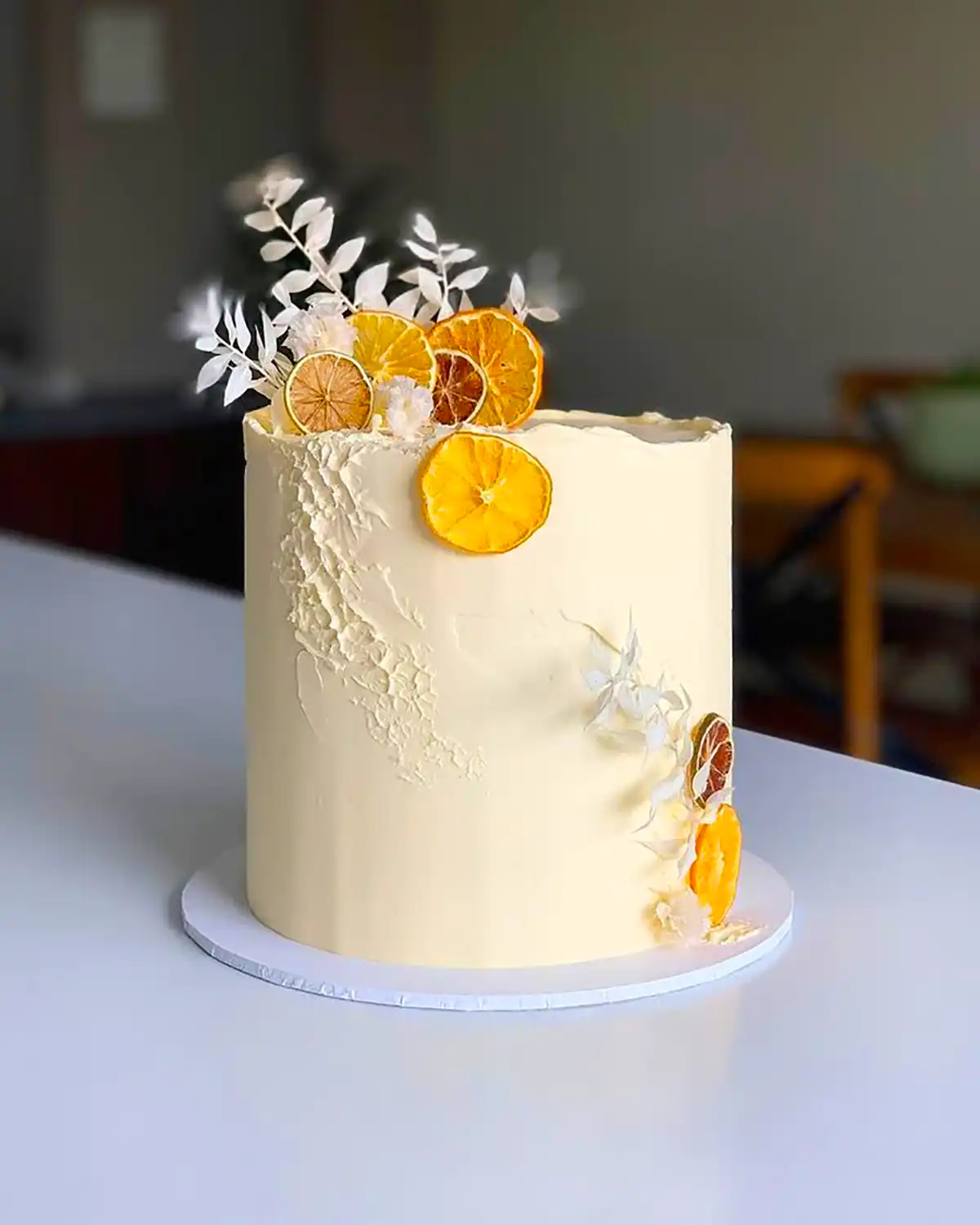 کیک دورنگ با پرتقال خشک