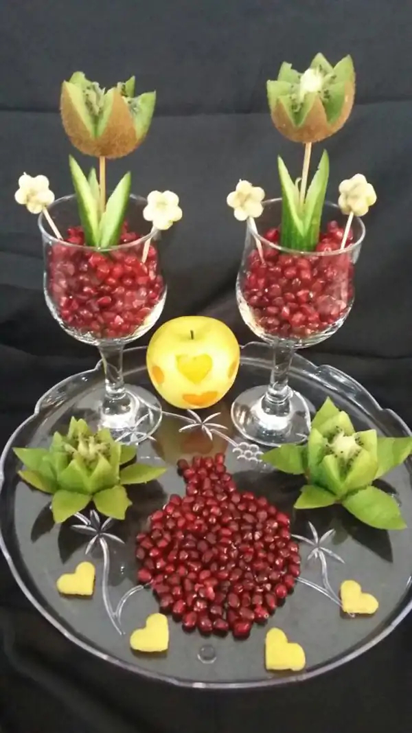 تزیین انار شب یلدا