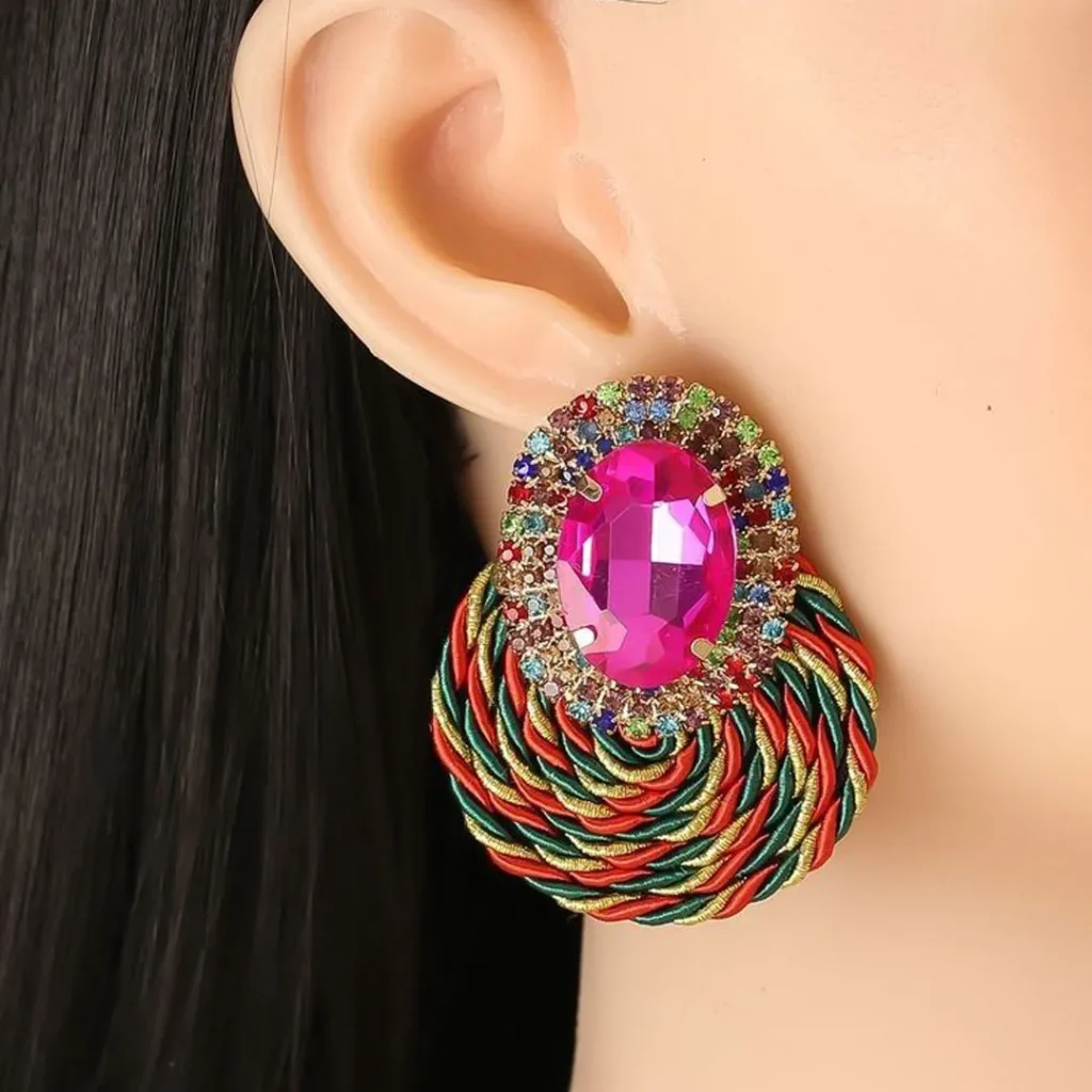 گوشواره کنفی دخترانه جذاب