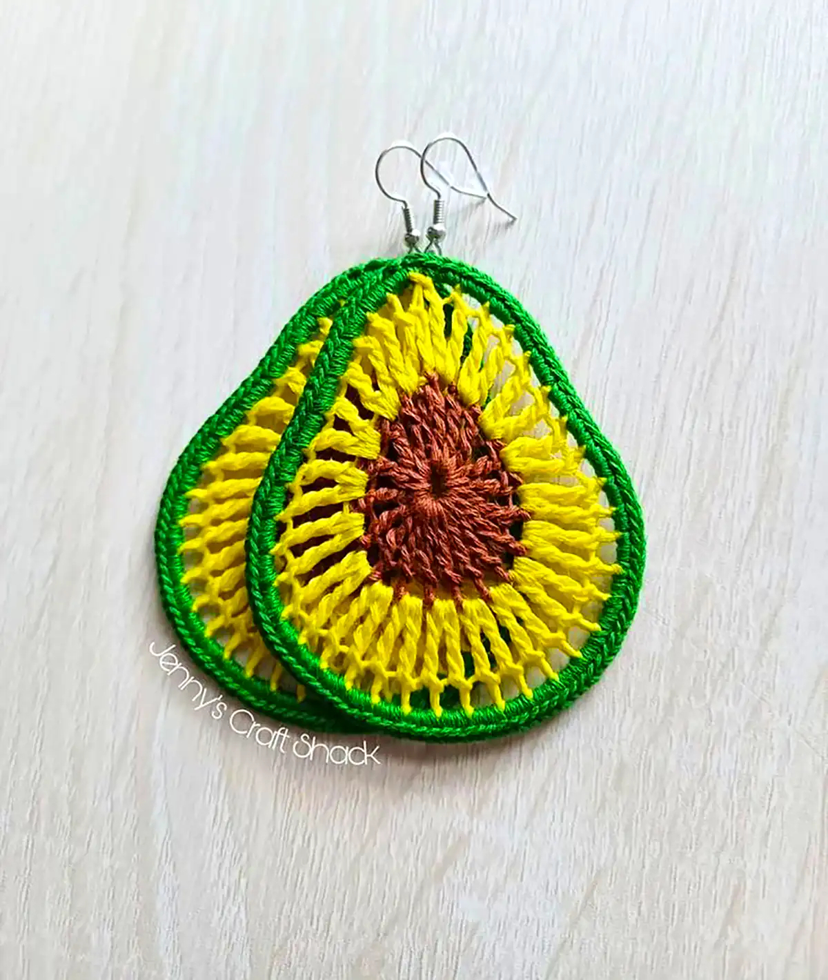 گوشواره فانتزی بافتنی