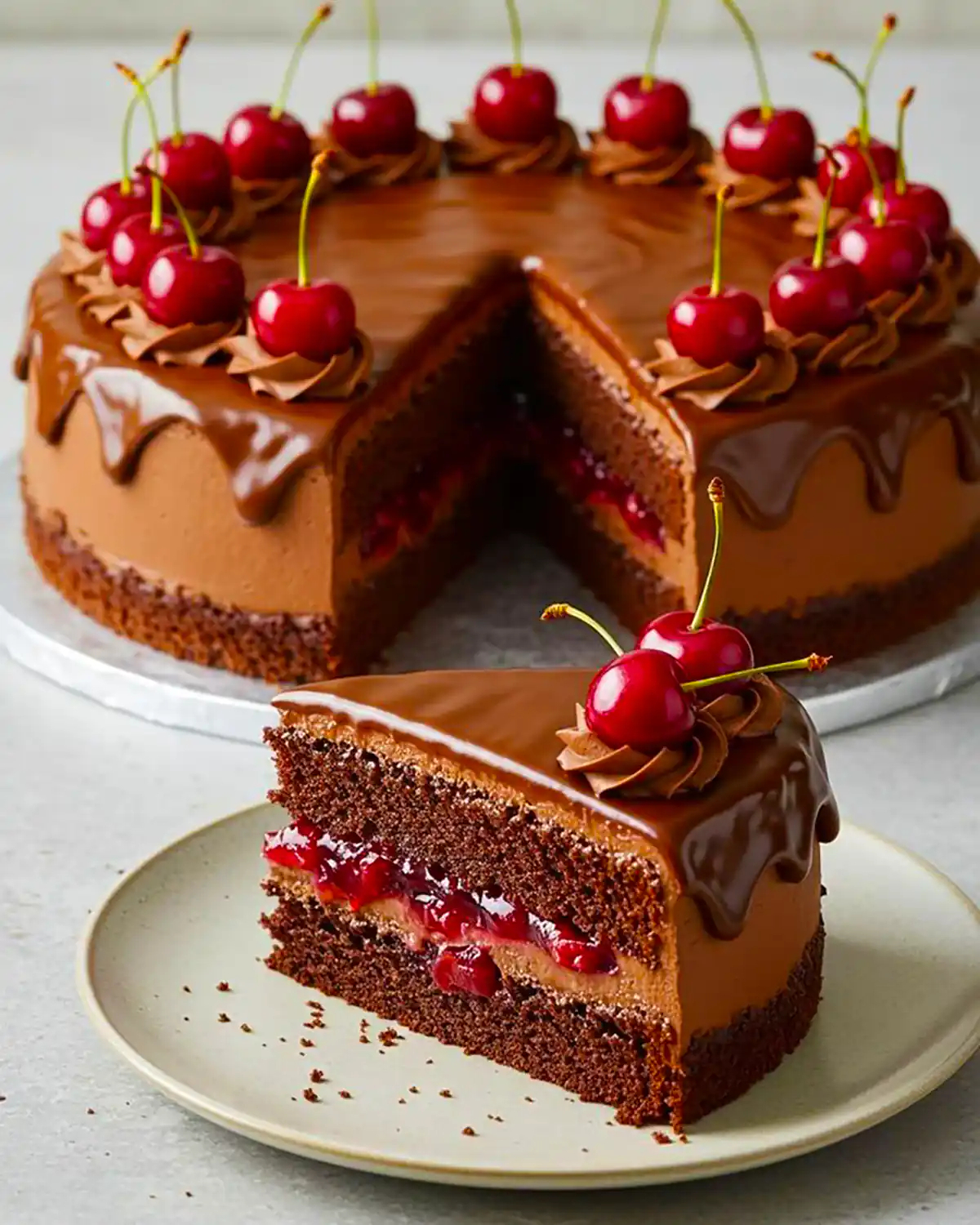 دیزاین کیک شکلاتی