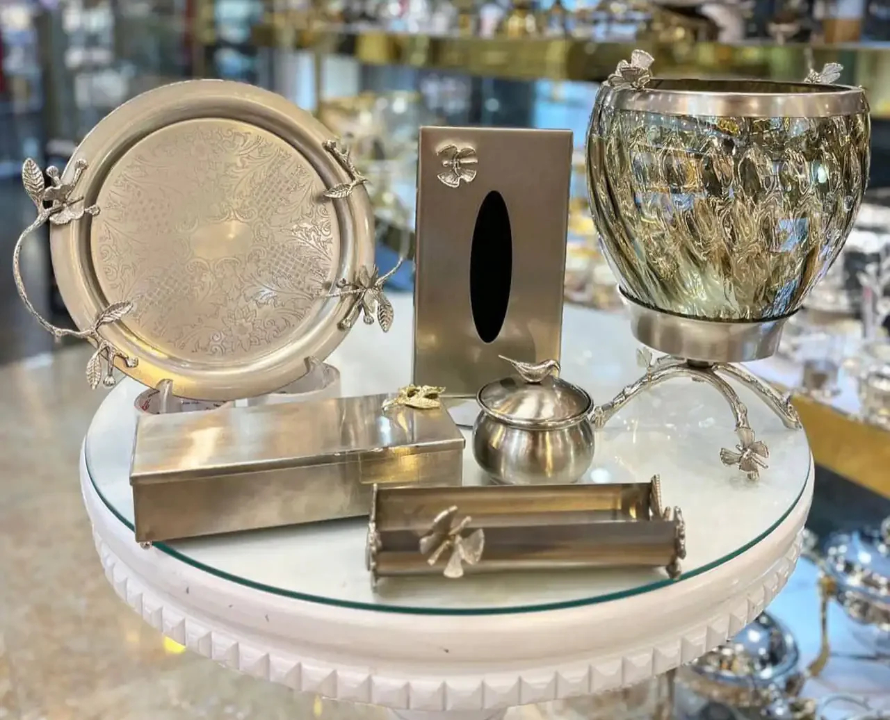 ظروف برنجی + زیباترین مدل های ظروف برنجی ترند امسال بسیار شیک و لاکچری