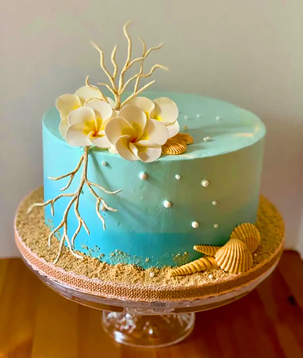 مدل کیک تم ساحل و دریا