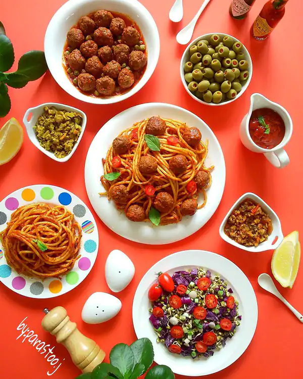تزیین ماکارونی ساده