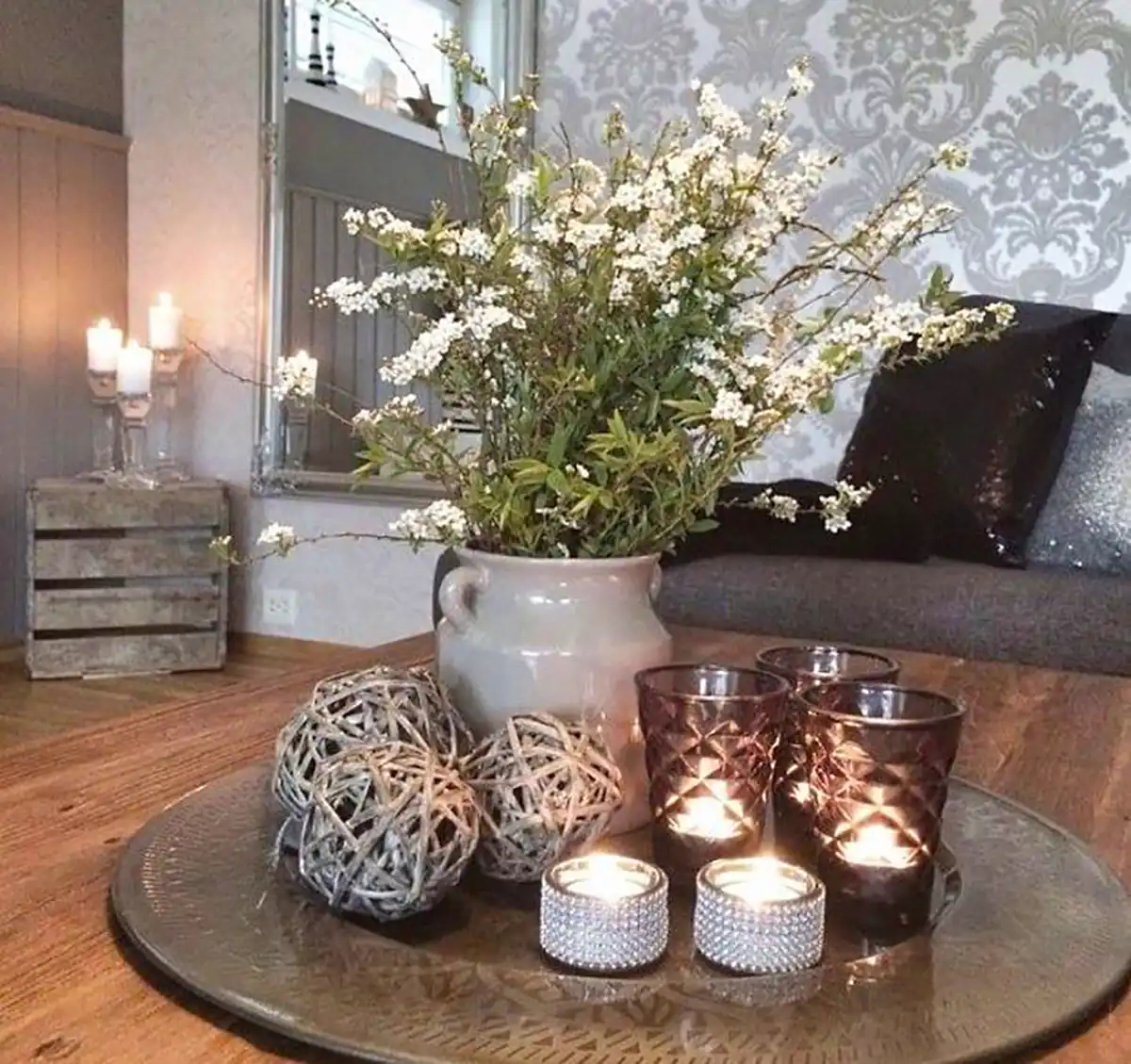 سینی دکوری برای میز پذیرایی