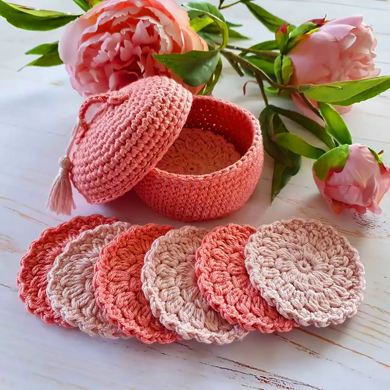 زیرلیوانی بافتنی فانتزی