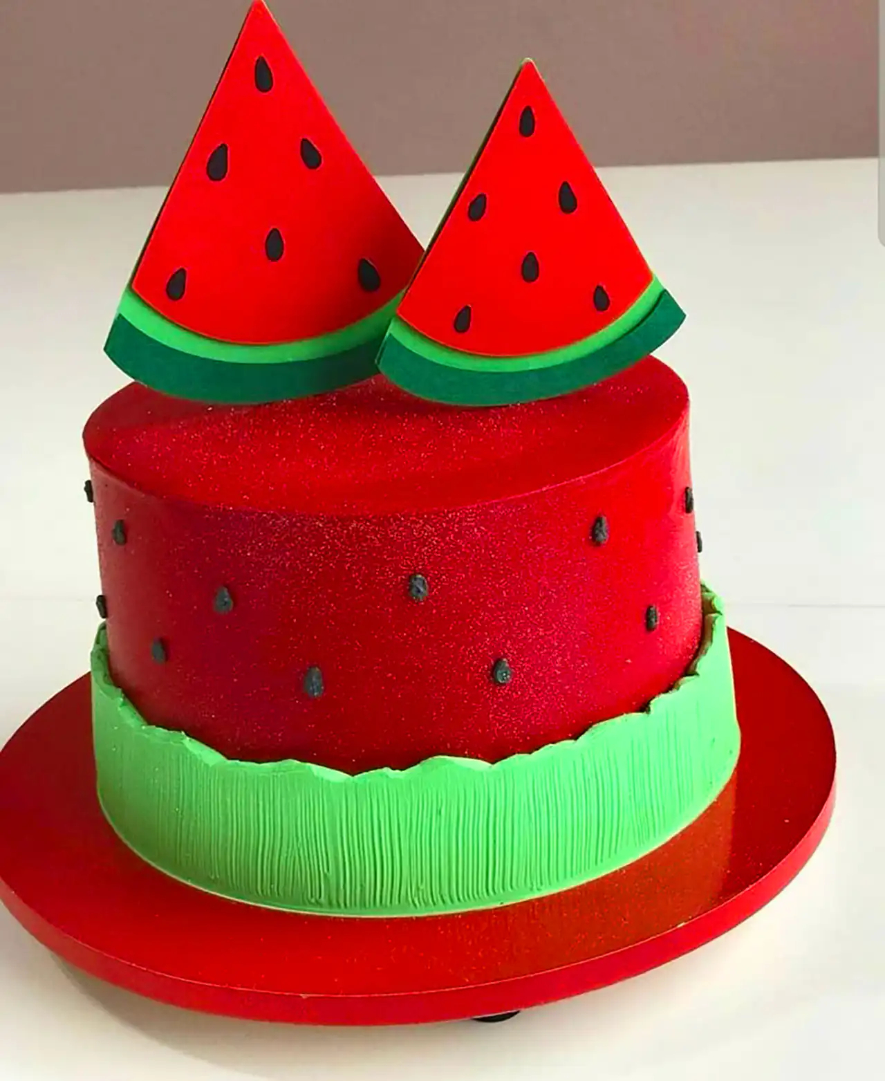 کیک هندوانه ای یلدایی