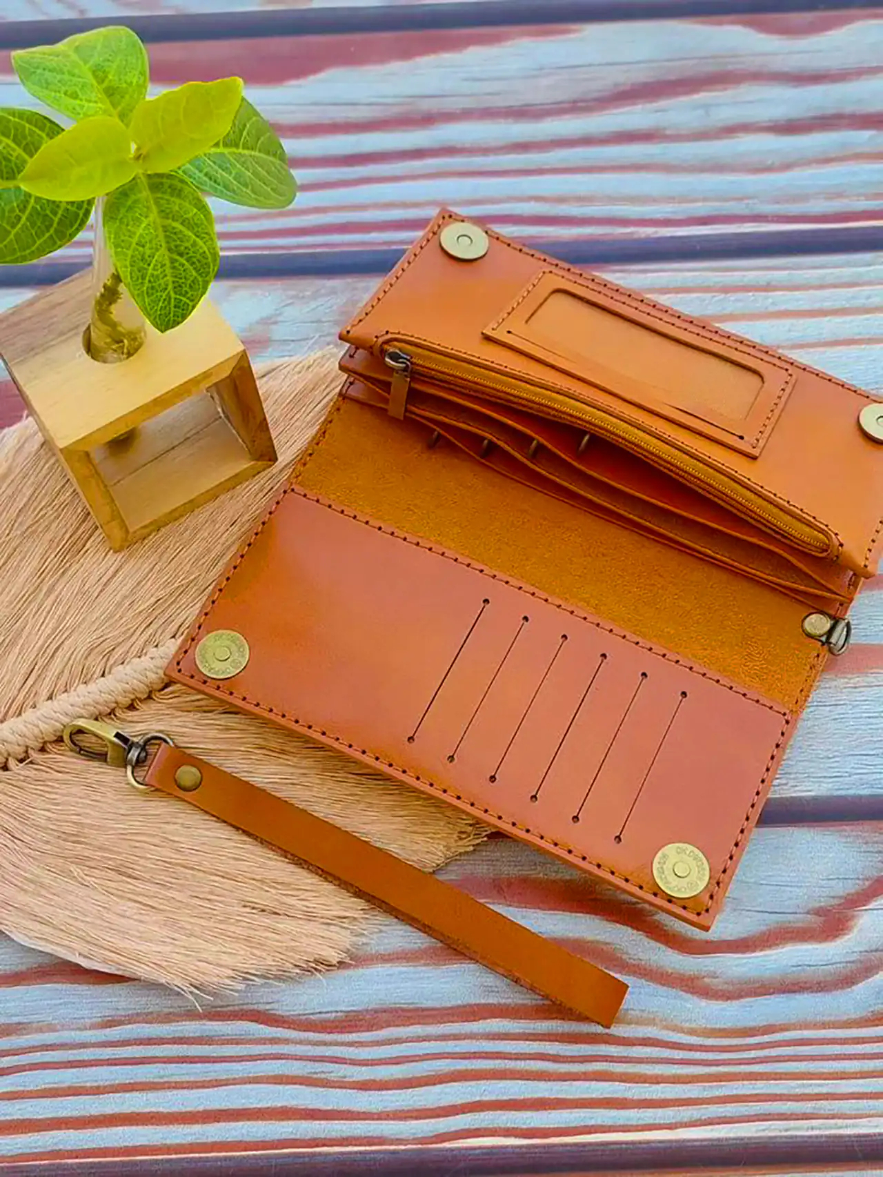 کیف پول چرم دست دوز