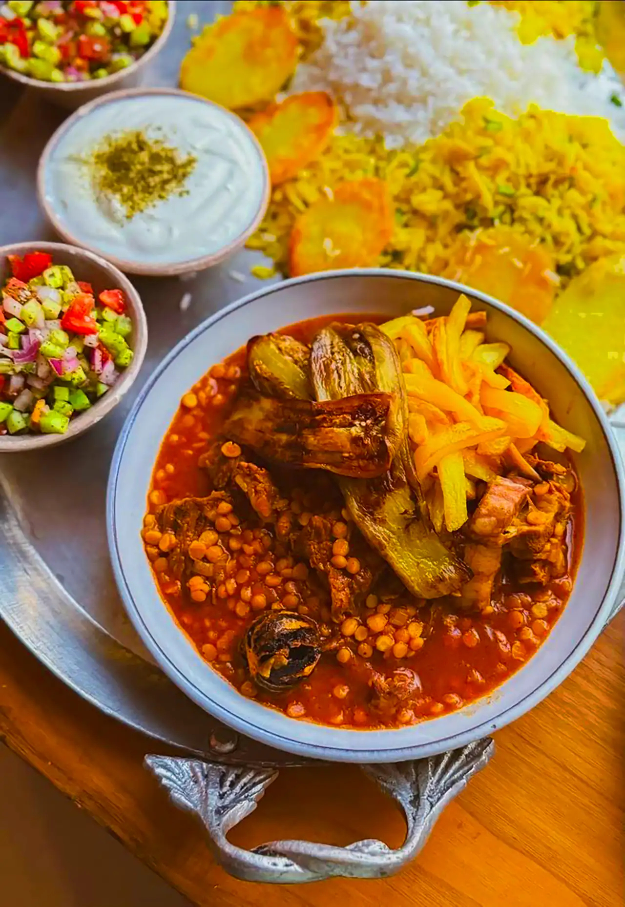 ایده سرو خورشت بادمجان