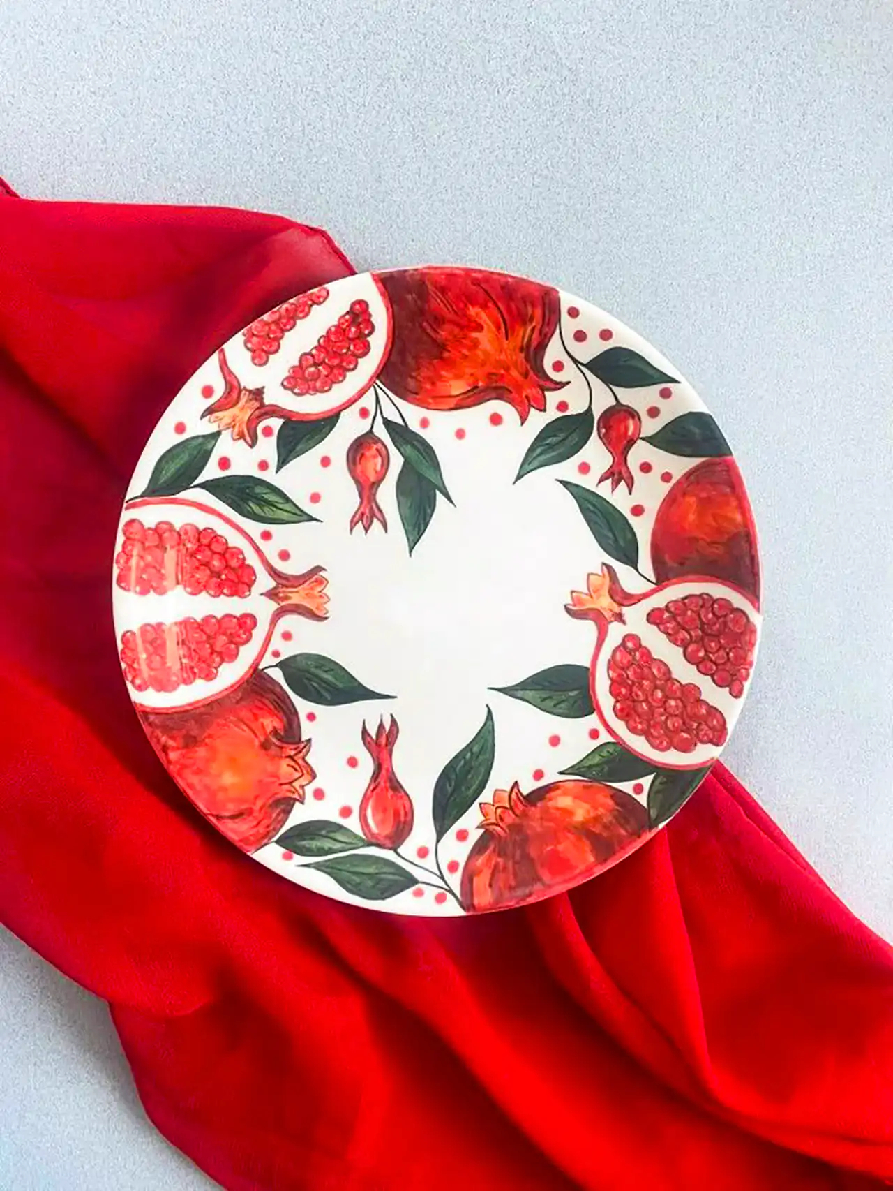 ظروف با نقاشی انار