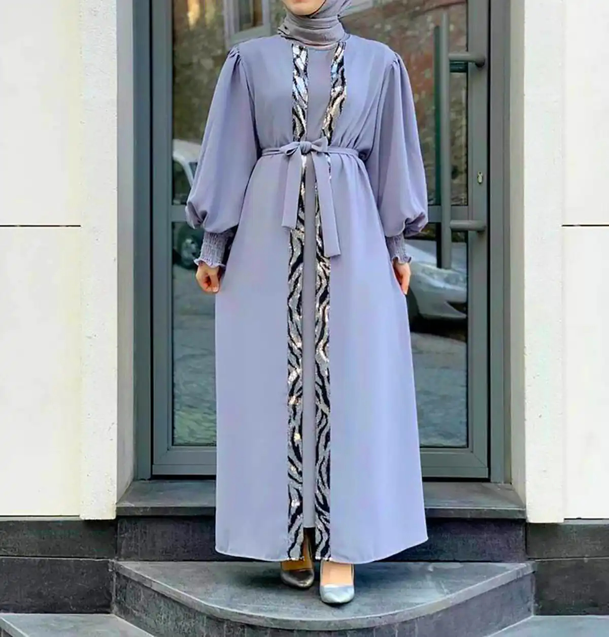 مانتو عبایی شیک مجلسی