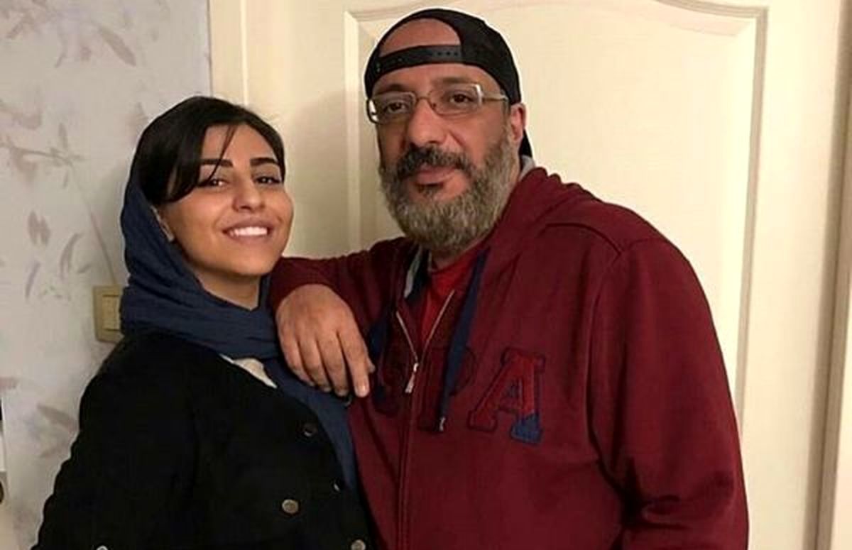 امیر جعفری با یک دختر