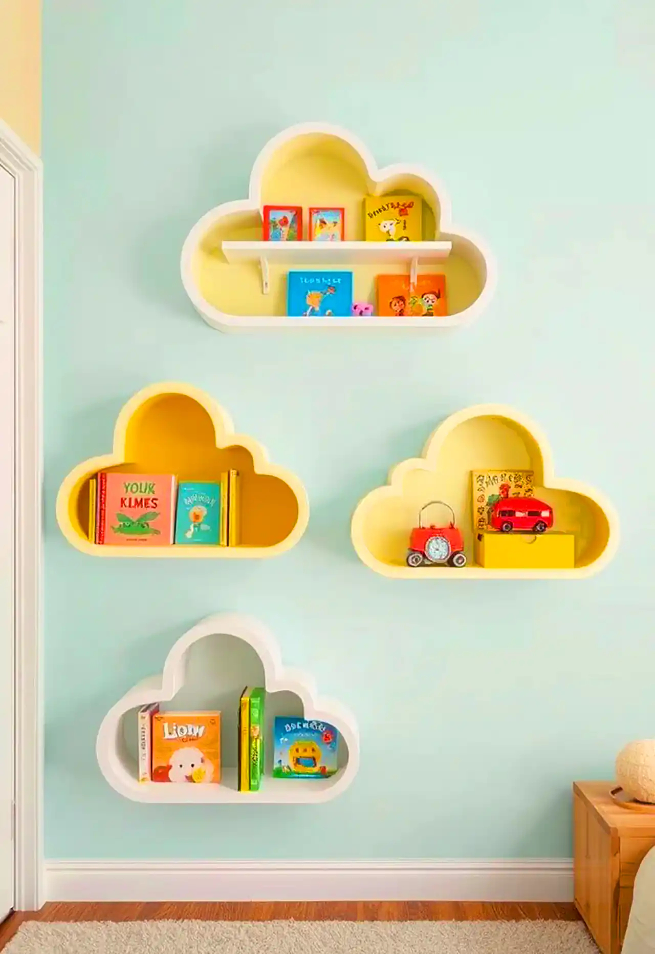 قفسه کتاب اتاق کودک 