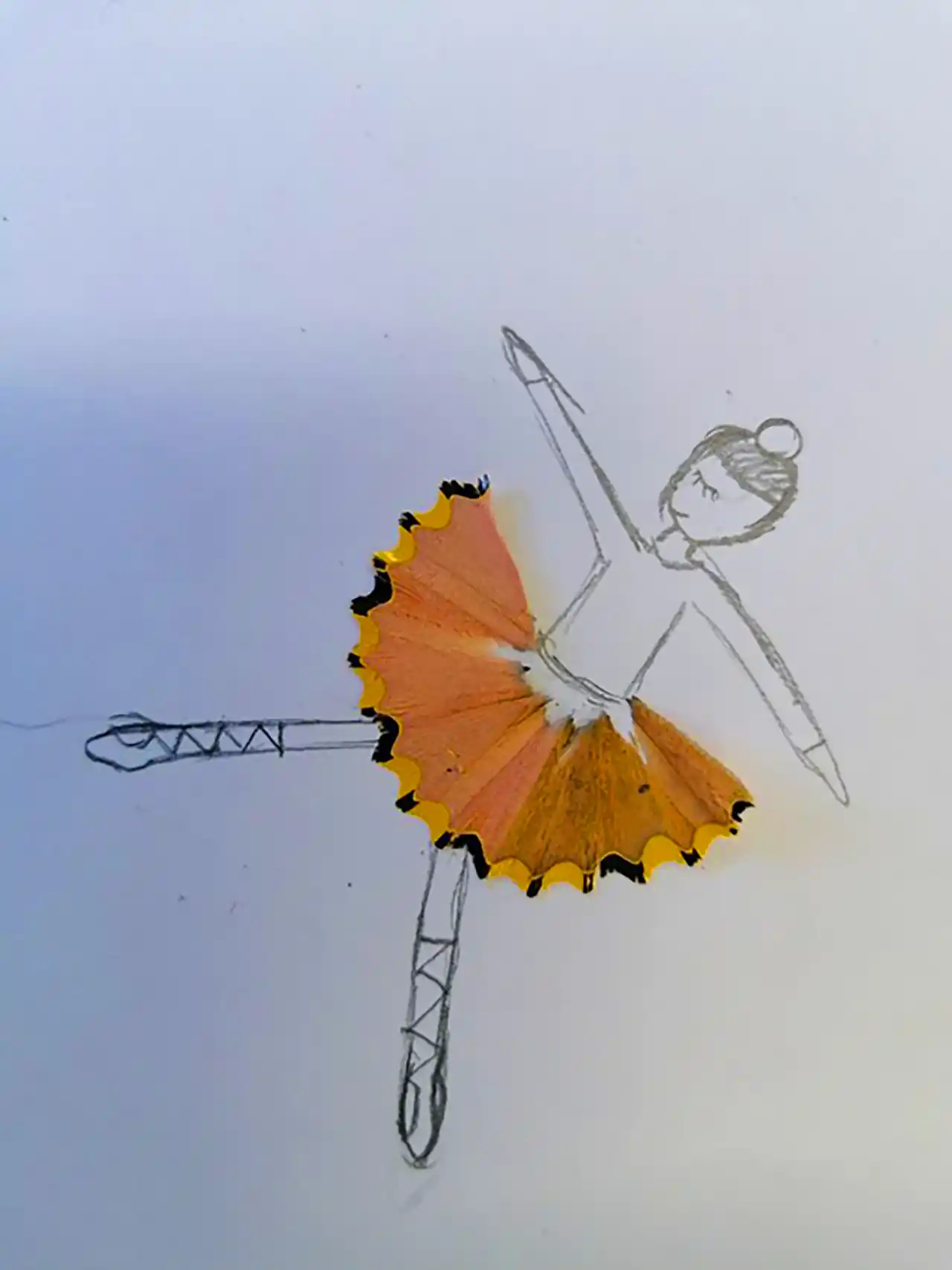 خلاقیت با تراشه های مداد