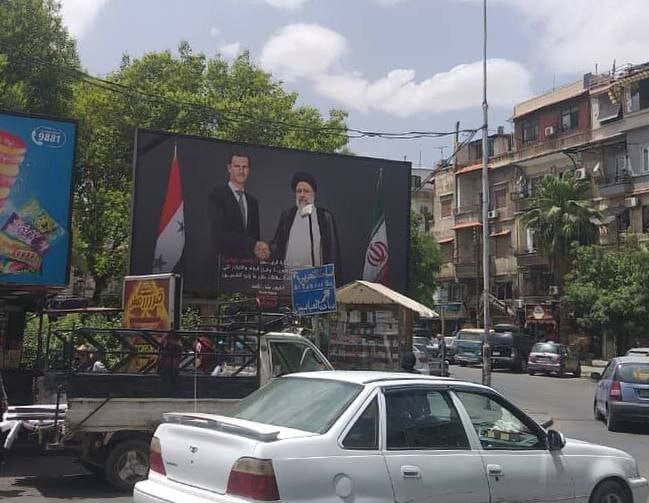 تصویر شهید رئیسی و بشار اسد در دمشق (4)