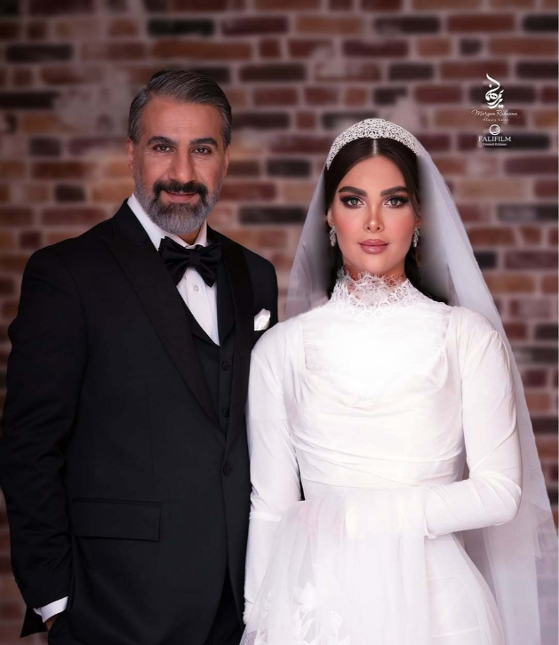 لباس عروس همسر محمد نادری