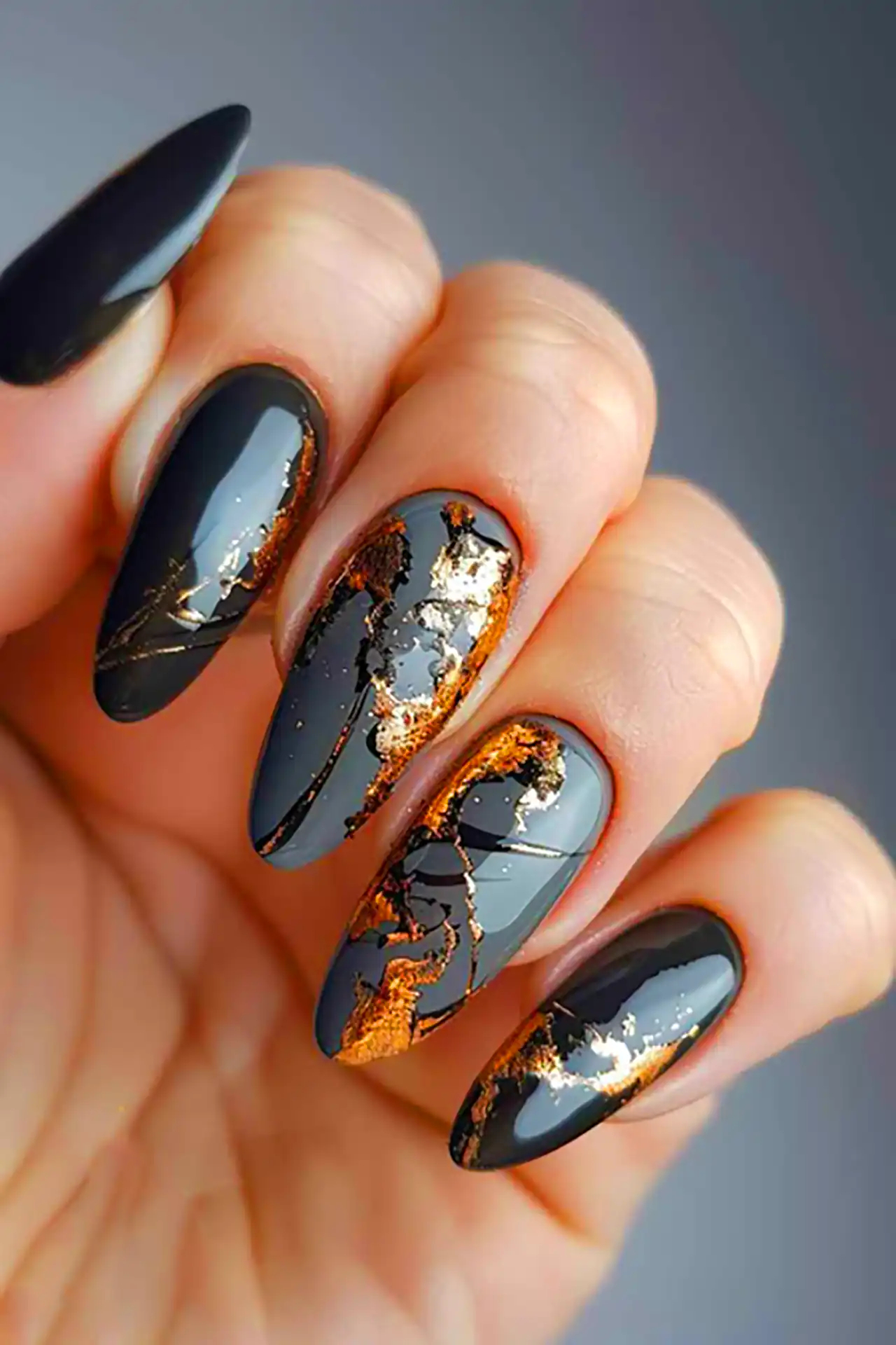 طرح ناخن شیک ماربل 