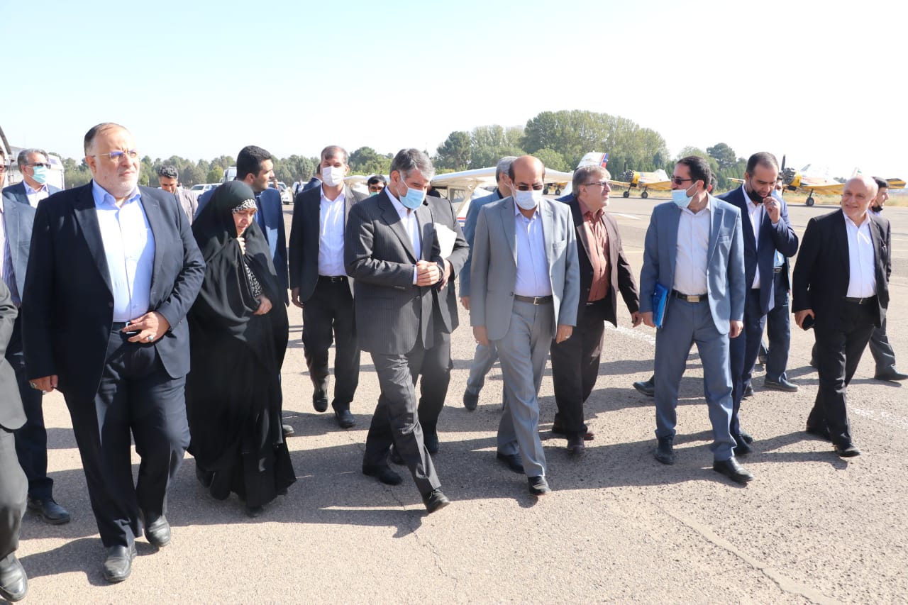 وزیر جهاد بازدید از فرودگاه قزوین 2