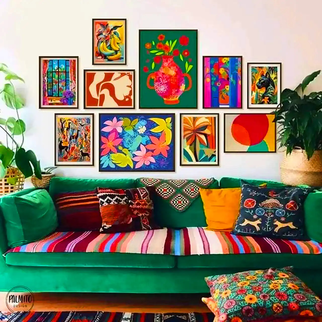دکور رنگی رنگی خونه