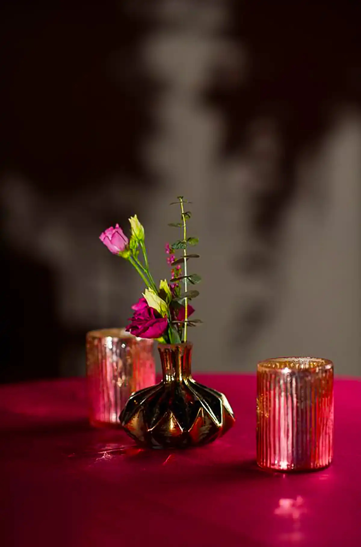 گلدان دکوری شیشه ای