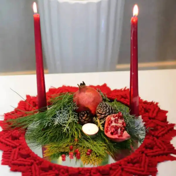 تزیین انار شب یلدا