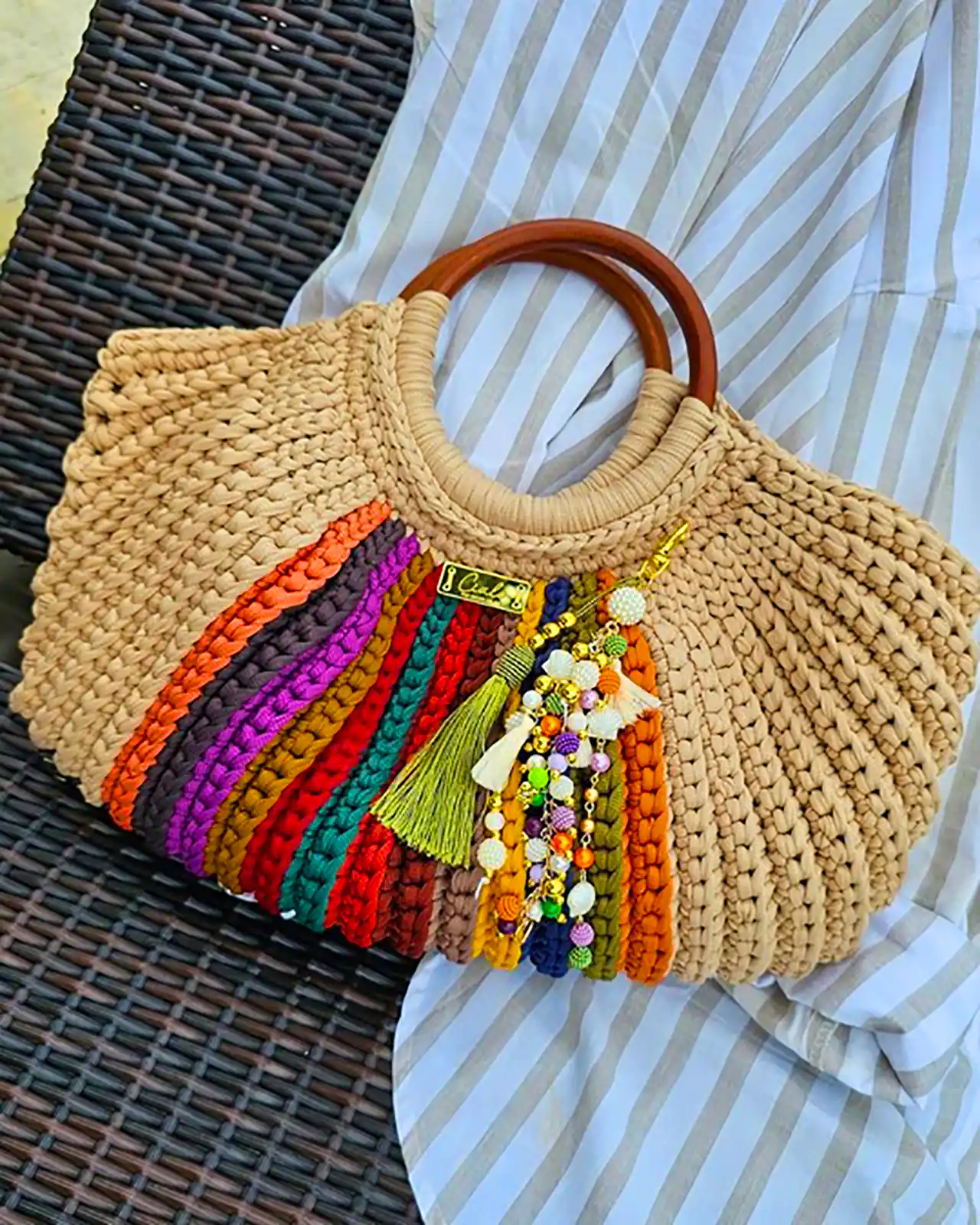 کیف قلاب بافی جذاب