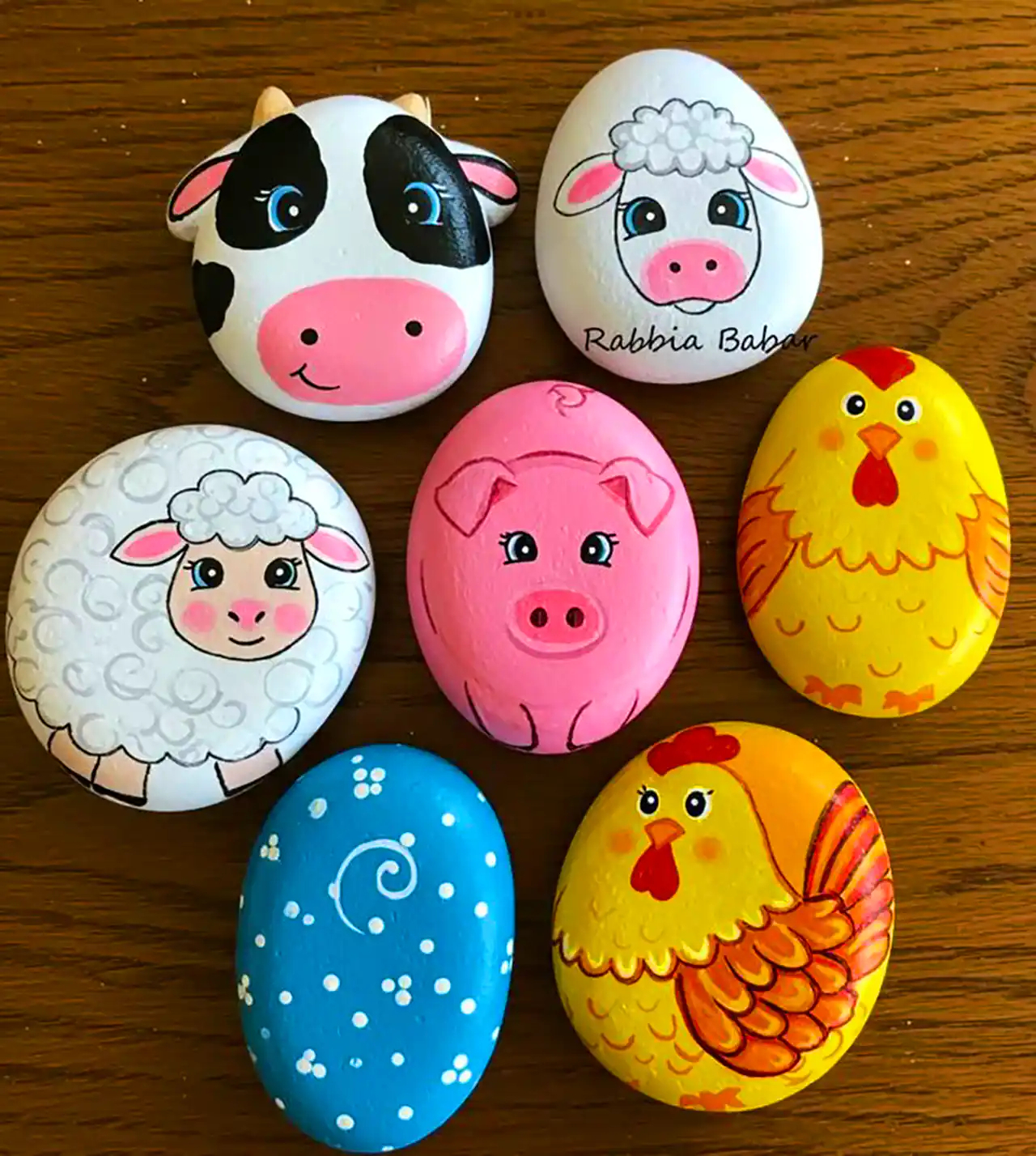 نقاشی حرفه ای روی قلوه سنگ 