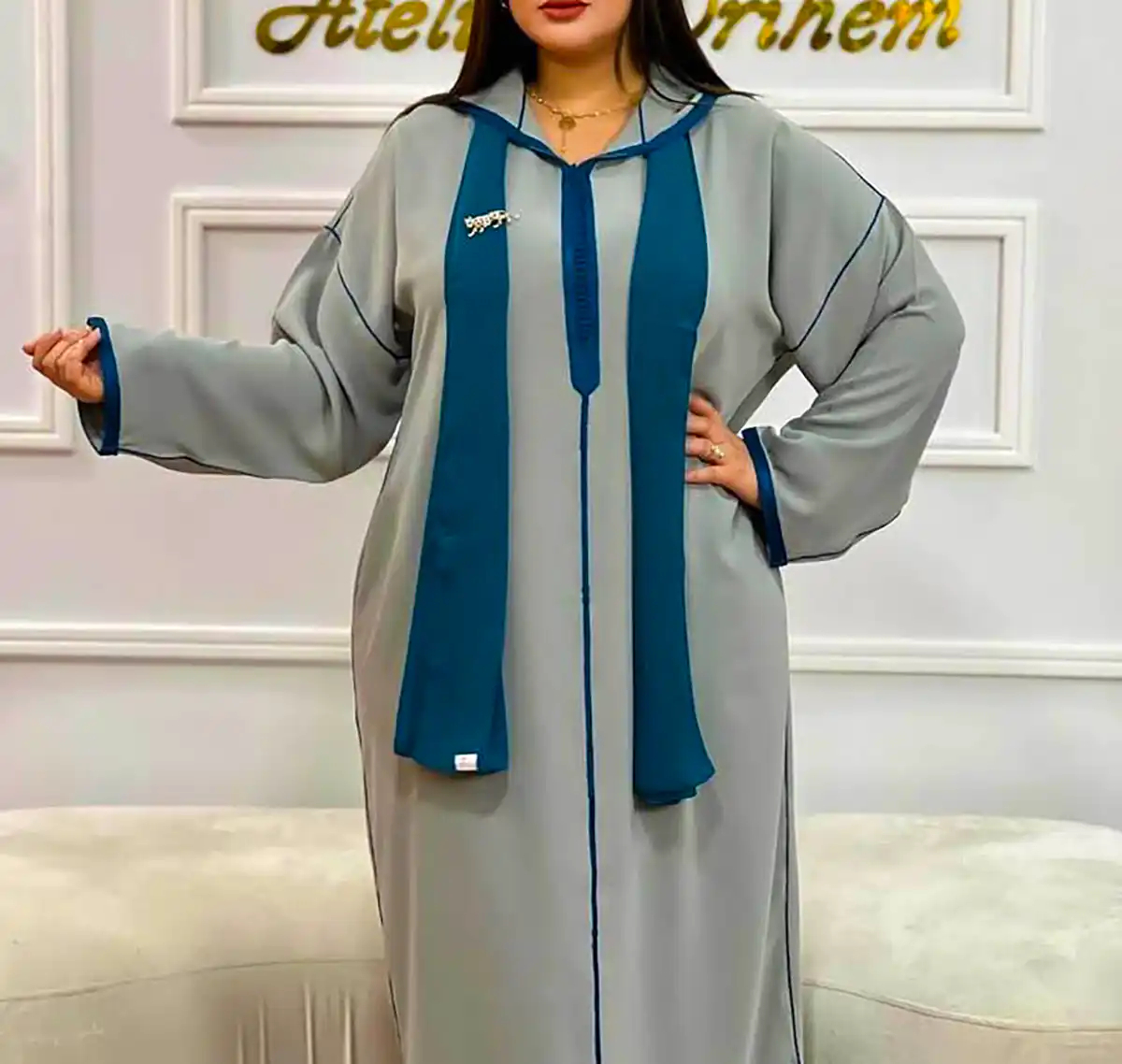 مانتو عبایی شیک مجلسی